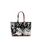 Christian Louboutin Women's Cabata Small Patent Leather Tote Bag - Wht.&blk.