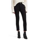 Re/done Women's High-rise Ankle Crop Jeans - Black