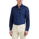 Cifonelli Men's Cotton-linen Shirt - Navy