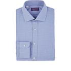 Ralph Lauren Purple Label Men's Houndstooth Checked Cotton Dress Shirt-blue