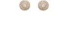 Zoe Women's White Diamond Dome Stud Earrings