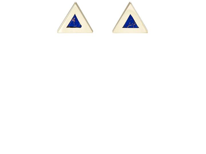 Jennifer Meyer Women's Inlay Triangle Stud Earrings