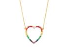 Jennifer Meyer Women's Rainbow Open Heart Necklace