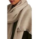 From The Road Women's Padra Basket-weave Cashmere Scarf - Neutral