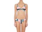 Solid & Striped Women's Jane Striped Microfiber Self-knot Bikini Top