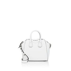 Givenchy Women's Antigona Mini Patent Leather Duffel Bag-white