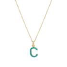 Jennifer Meyer Women's C Pendant Necklace-turquoise