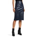 The Row Women's Jaston Leather Pencil Skirt - Navy