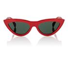 Cline Women's Cat-eye Sunglasses-red