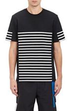 T By Alexander Wang Striped Terry T-shirt-black