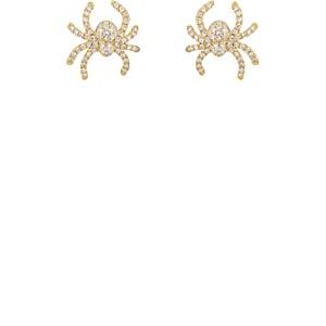 Samira 13 Women's Spider Stud Earrings-gold