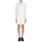 Thom Browne Women's Frayed Cotton Oxford Cloth Shirtdress-white