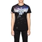 Balmain Men's Galaxy-print Cotton T-shirt-black