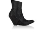 Ben Taverniti Unravel Project Women's Snakeskin Wedge Ankle Boots