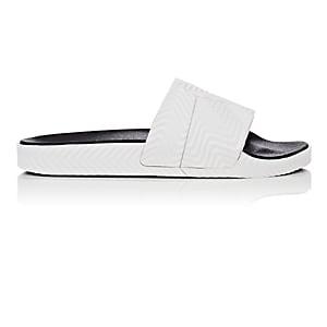 Adidas Originals By Alexander Wang Men's Adilette Rubber Slide Sandals-white