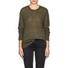 R13 Women's Distressed Cashmere Sweater-olive