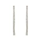 Stazia Loren Women's 1980s Diamant Drop Earrings - Silver