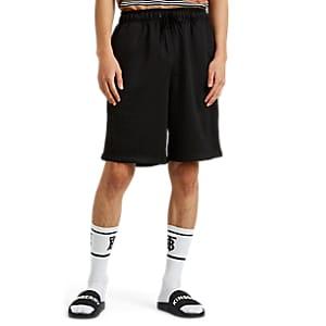 Burberry Men's Striped Piqu Basketball Shorts - Black