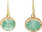 Judy Geib Colombian Emerald & Gold Drop Earrings-colorless