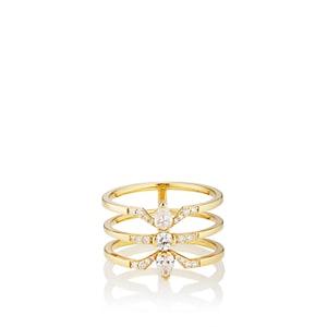 Raphaele Canot Women's Deco Rocks Ring - Gold