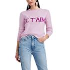 Alberta Ferretti Women's Je T'aime Wool-cashmere Crop Sweater - Pink