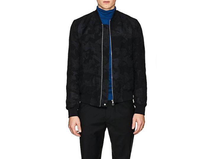 Ps By Paul Smith Men's Camouflage Cotton-blend Bomber Jacket