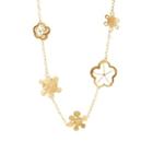 Judy Geib Women's Flowery Necklace-gold