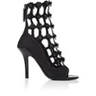 Fabrizio Viti Women's Daisy-appliqud Satin Ankle Boots-black