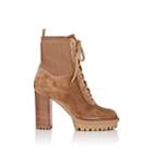 Gianvito Rossi Women's Martis Suede Ankle Boots - Lt. Brown