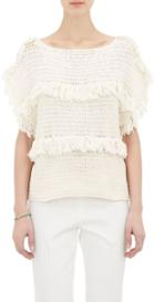 Ulla Johnson Crochet Fringe Sweater-nude