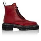 Proenza Schouler Women's Leather Lace-up Ankle Boots-dark Red