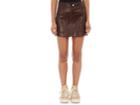Helmut Lang Women's Leather Miniskirt