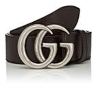 Gucci Men's Double G Buckle Leather Belt - Silver