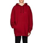 Calvin Klein 205w39nyc Men's Logo Cotton Terry Oversized Hoodie-md. Red
