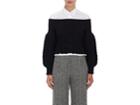 Valentino Women's Cable-knit Virgin Wool Off-the-shoulder Sweater