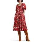 Ulla Johnson Women's Nora Floral Midi-dress - Red