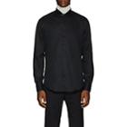 Lanvin Men's Striped Cotton Poplin Dress Shirt-black