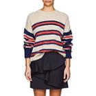 Isabel Marant Toile Women's Russel Striped Mohair-blend Sweater-navy