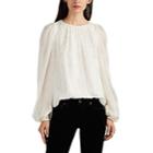 Laura Garcia Collection Women's Charlotte Fil Coup Silk Blouse