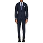 Canali Men's Natural Comfort Neat Wool Two-button Suit-navy