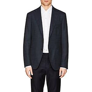 D'avenza Men's Cotton-wool Two-button Sportcoat-navy