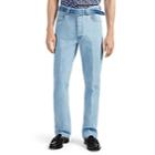 Prada Men's Belted Trouser Jeans - Lt. Blue
