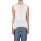 Isabel Marant Women's Nust Embroidered Voile Top-white