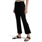 The Row Women's Beca Crepe Crop Flared Trousers - Black