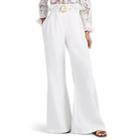 Zimmermann Women's Honour Linen Wide-leg Belted Pants - White
