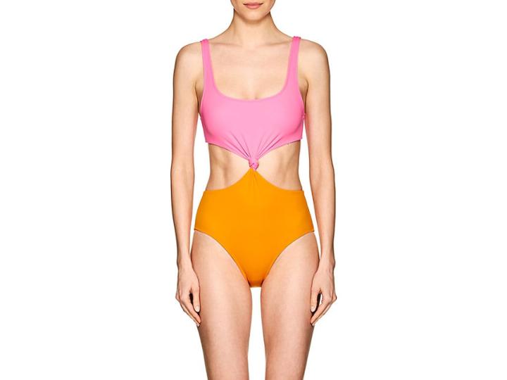 Solid & Striped Women's Bailey Cutout Colorblocked One-piece Swimsuit