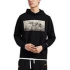 Ovadia & Sons Men's Cheetah Cotton French Terry Hoodie - Black