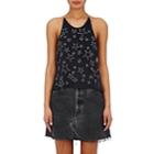 Amiri Women's Star-embroidered Halter Top-black, Silver Star Embroidery