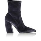 Prada Women's Velvet Ankle Boots-grigio