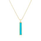 Jennifer Meyer Women's Turquoise Bar Pendant Necklace - Turquoise